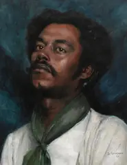 Joseph David Greenbaum, Portrait of a man with a green cravat, 1894, oil on canvas