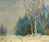 Edward K. Williams, Road to Cana Island, Wisconsin, oil on canvas