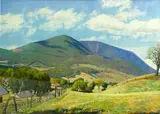Robert Strong Woodward, Equinox in August, pastel on paper