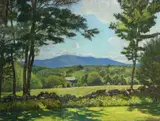 Robert Strong Woodward, In the summer sun, pastel on paper