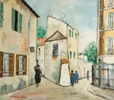 unknown Artist, Paris street scene
