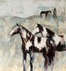 Theodore Waddell, Idaho Paints #2, 2000, oil and encaustic on canvas