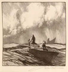 Men O'Gloucester, n.d. by Gordon Grant, Lithograph on Rives paper, sold Nov 2013