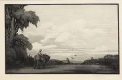 Thomas Willoughby Nason, Morning, 1937, Wood engraving on Japanese mulberry paper