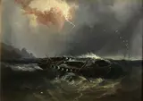 William Garthwaite, The wreck of an Indiaman, oil on canvas