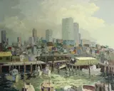 Freidrick, Russian Hill east, oil on masonite