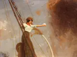 (n & a) Gilbert Gaul, Goodbye, oil on board