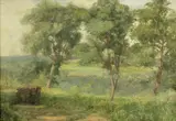 Charles Henry Harmon, Santa Clara Valley, oil on canvas