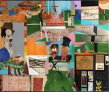 Richard Marshall Merkin, Brochure: A Romance (for Miss Connie Bates)..., 1969, mixed media on paper mounted on board