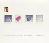 Blasted Allegories (Colorful Sentence): Announce (H. 9) by John Baldessari, 1978, Four Polaroids and one chromogenic print mounted to board, sold Jul 2013