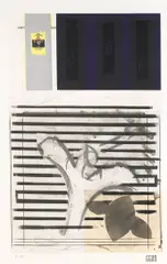 Glenn Goldberg, Five, 1988, Color monotype with mixed media on wove paper