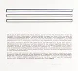 Douglas Huebler, The Plane of Deep Green Color, 1978, Screenprint on wove paper