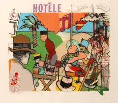 Richard Marshall Merkin, The Smile of Garbo, 1989, Color screenprint on wove paper
