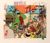 Richard Marshall Merkin, The Smile of Garbo, 1989, Color screenprint on wove paper