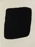 Joel Shapiro, Untitled (Black square), 1980, Screenprint on wove paper
