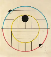 Keith Sonnier, Orbit I, from Wax-Wan '78 Series (G. 787), 1978, Color lithograph on Japanese Okawara paper