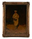 Le patissier by Adolphe Joseph Thomas Monticelli, oil on panel, sold Jun 2013
