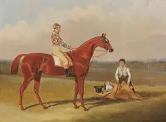 Snr. John Frederick Herring, Barefoot, winner of the Doncaster St. Leger, oil on canvas