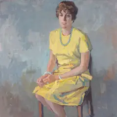 Portrait of P. Johnson by Si Chen Yuan, oil on canvas, sold Jun 2013