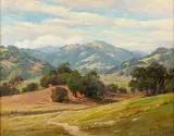 Paul A. Grimm, California Hills, oil on canvasboard