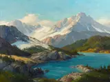 Bennett Bradbury, Sierra Country, oil on canvas