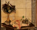 Andres Segovia, Still life with bowl of fruit, 1951, oil on canvas