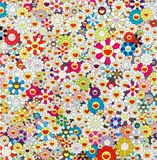 Field Of Smiling Flowers by Takashi Murakami, 2010, Offset lithograph in colors with cold stamping on wove paper, sold Jun 2013