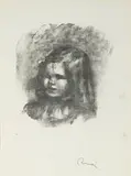 Claude Renoir, tourné à gauche, from Douze Lithographies Originales de Pierre-Auguste Renoir (D. 40), c. 1904/later by Pierre-Auguste Renoir, Lithograph on wove paper, restrike, sold Jun 2013