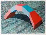 Ronald Davis, Mitre Arch, 1988, Screenprint in colors on wove paper