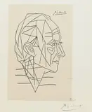 Un poème dans chaque livre de Paul Eluard (Cz. 109) by Pablo Picasso, 1956, Lithograph on wove paper, sold Jun 2013