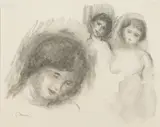 La Pierre au trios croquis, from Douze Lithographies Originales de Pierre-Auguste Renoir (D. 41), c. 1904/later by Pierre-Auguste Renoir, Lithograph on wove paper, restrike, offered Jun 2013