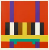 Herbert Bayer, Untitled (Composition), C. 1970, Screenprint in colors on wove paper