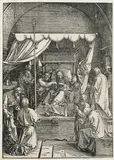 Albrecht Durer, Death of Virgin, from Life of the Virgin (B. 93; M., Holl. 205), c. 1510/later