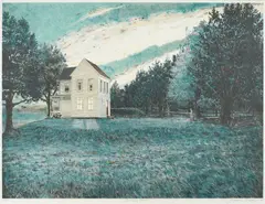 Jason Crum, Coming Home, 1980, Lithograph in colors on wove paper