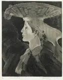 Ceremonial Basket (K. 528) by Gene Kloss, 1969, Etching on wove paper, offered Jun 2013