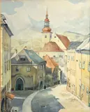 Camille Bombois, A quiet village street