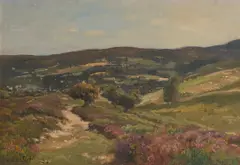 Louis Alexandre Cabié, A summer landscape, oil on canvas