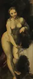 English School, Venus, watercolor over pencil