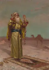 Rudolf Ernst, At prayer, oil on panel