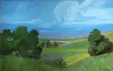 Jesse Don Rasberry, Cloud covered valley, 2013, oil on canvas