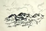 Cady Wells, Landscape, 1933-34, watercolor on paper