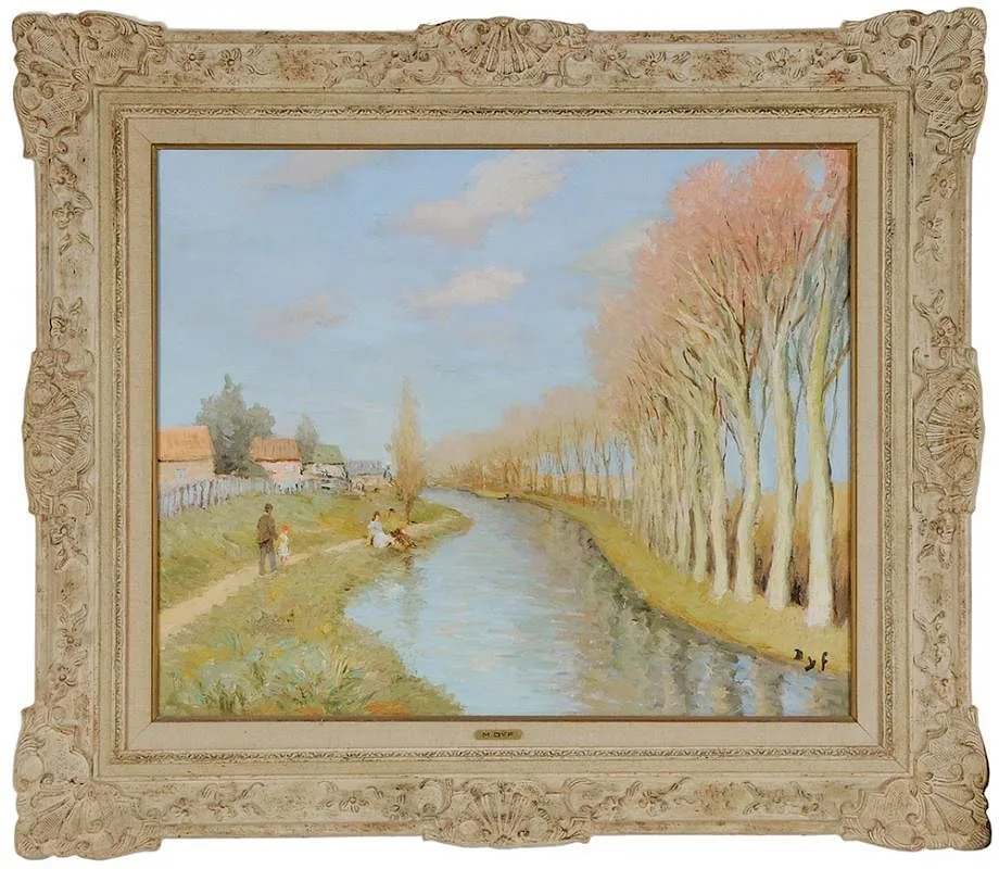 [Canal de Nantes à Brest (Morbihan)] by Marcel Dyf, 1978, oil on canvas, sold May 2017