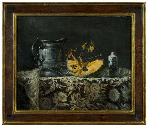 Joan Alex Potter, French Lace, oil on canvas