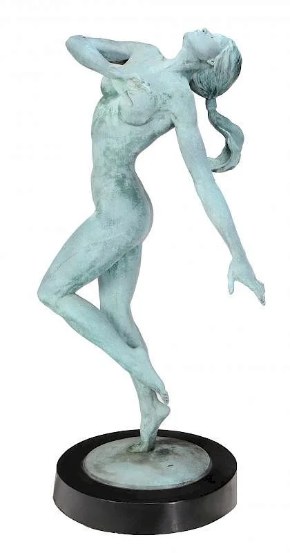 Nude Dancer by Kevin McCarthy, patinated bronze, offered May 2017