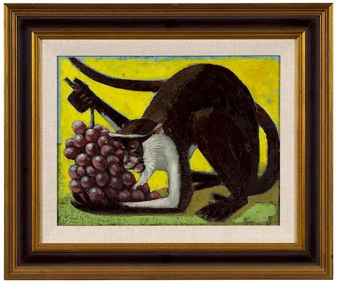 Vincente Viudes, Anticipation, oil on canvas laid on Masonite