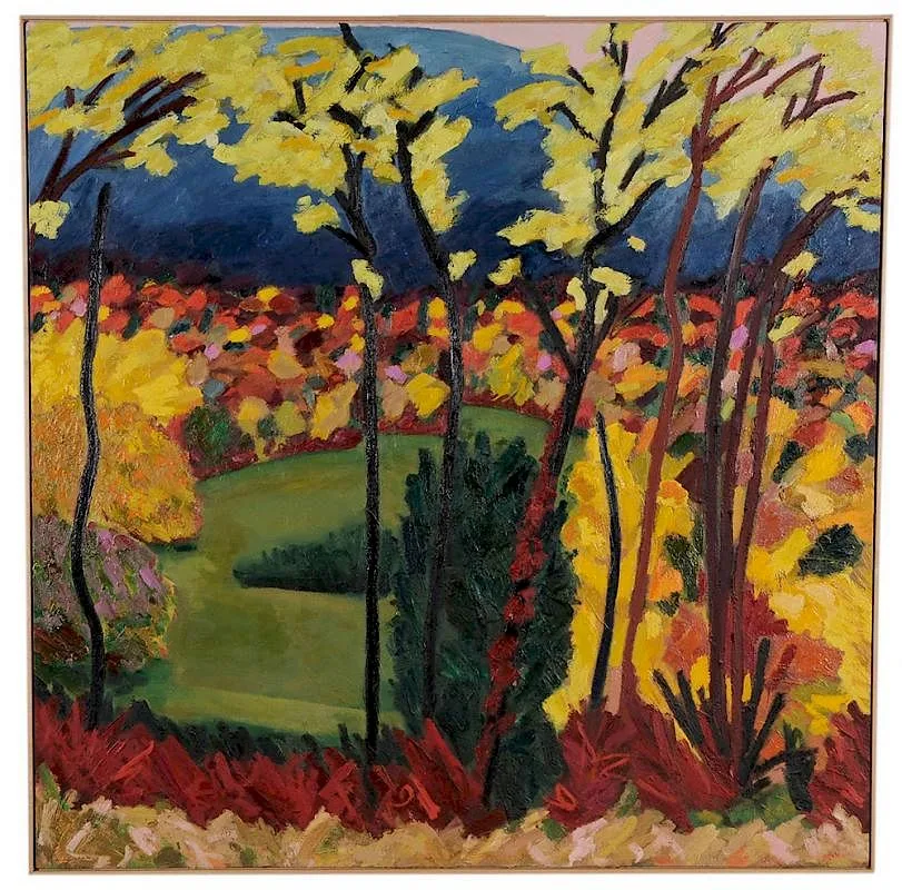 Nancy Mitchnick, Dr. Mountain's Meadow, 1982, oil on canvas