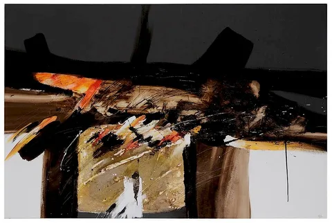 Marco Otero, Opus 208, mixed media on canvas