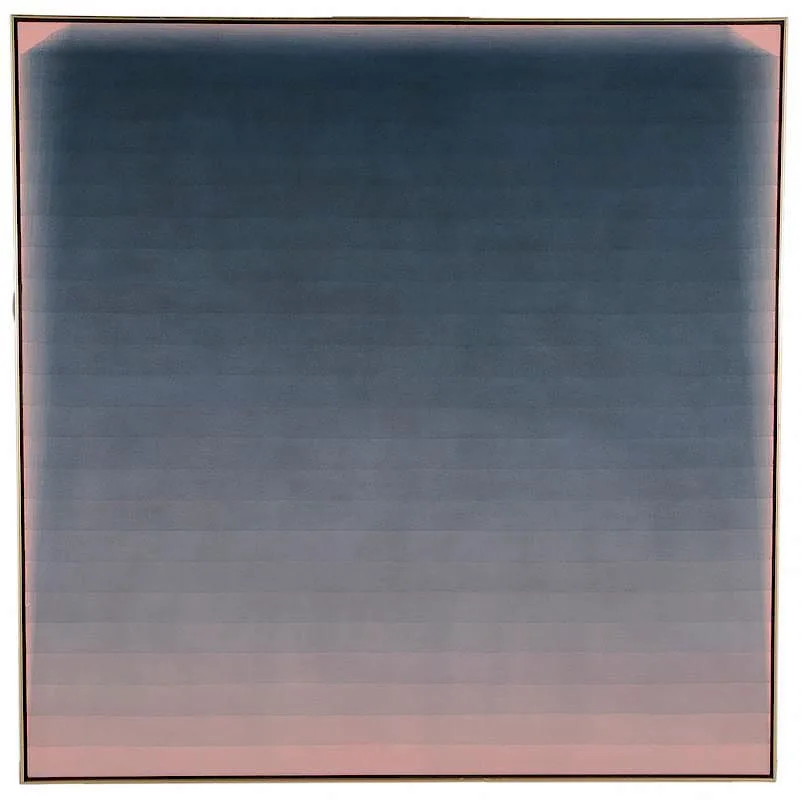Power Boothe, Blue Green on Red, 1987, acrylic on canvas