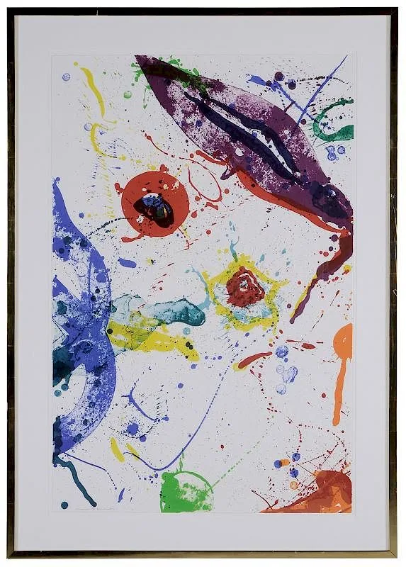 Untitled, SF.331 by Sam Francis, 1988, lithograph on paper, sold May 2017