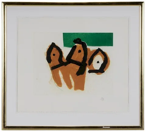 Robert Motherwell, Sirens II, 1988, etching and aquatint on paper